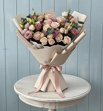 Букет цветов из:  Розы и Лизиантусы #REPLACE_PRED# Глебовский