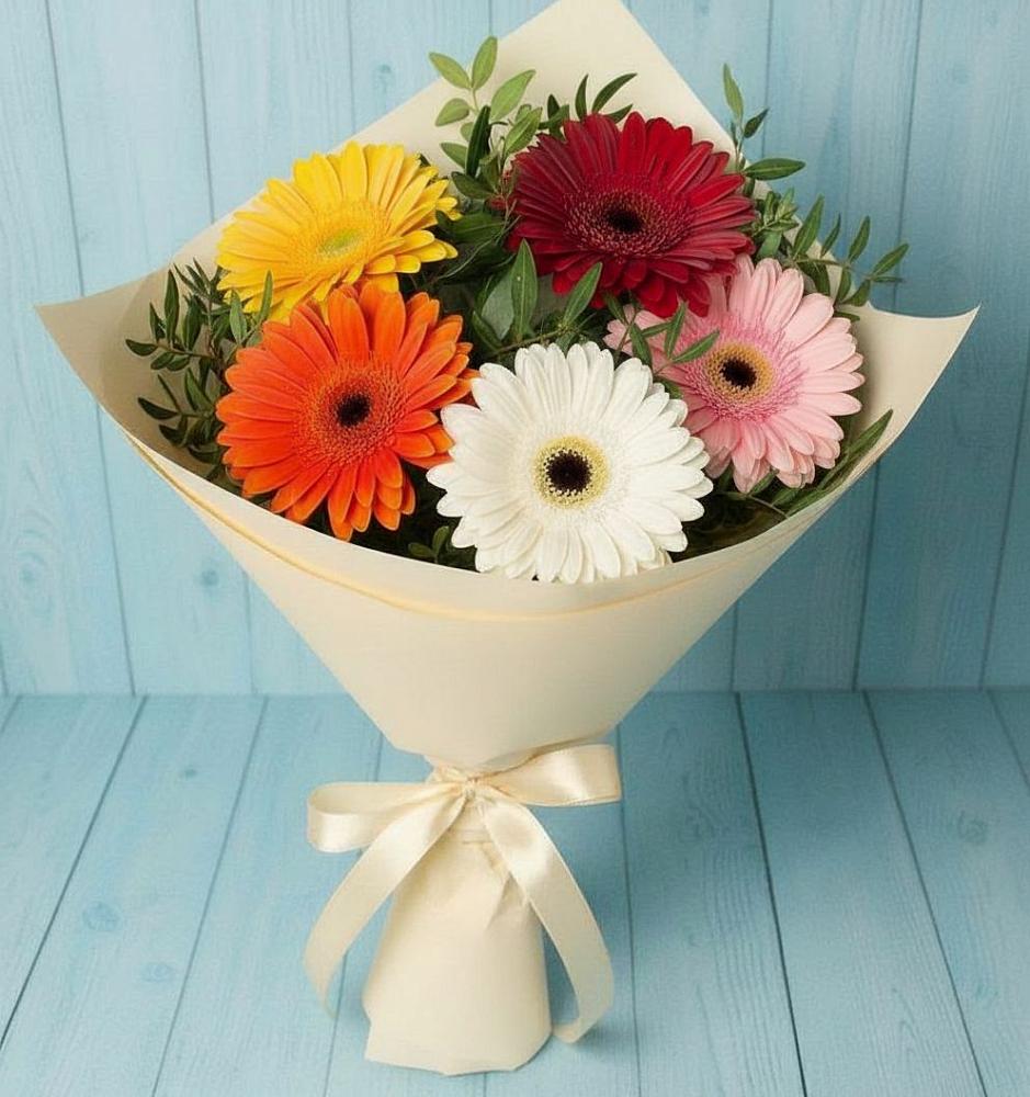Букет цветов из: Герберы в Глебовский