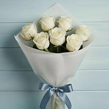 Букет 7 Белых роз Эдлесс Лав #REPLACE_PRED# Глебовский