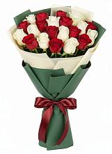 Букет Микс из красных и белых роз #REPLACE_PRED# Глебовский
