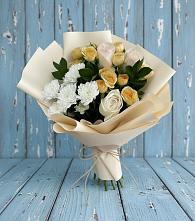 Букет цветов из:  Розы и Хризантемы в Глебовский