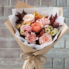 Букет цветов из:  Гвоздики, Хризантемы и Розы #REPLACE_PRED# Глебовский