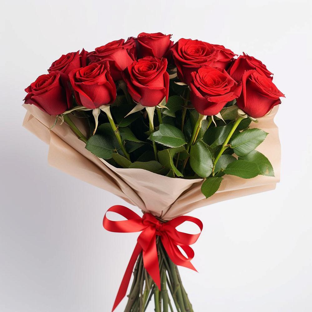 Букет 11 Красных роз Эдлесс Лав в Глебовский