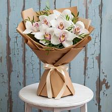 Букет цветов из:  Орхидеи и Розы в Глебовский